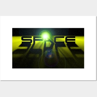 Space Design - Yellow Posters and Art